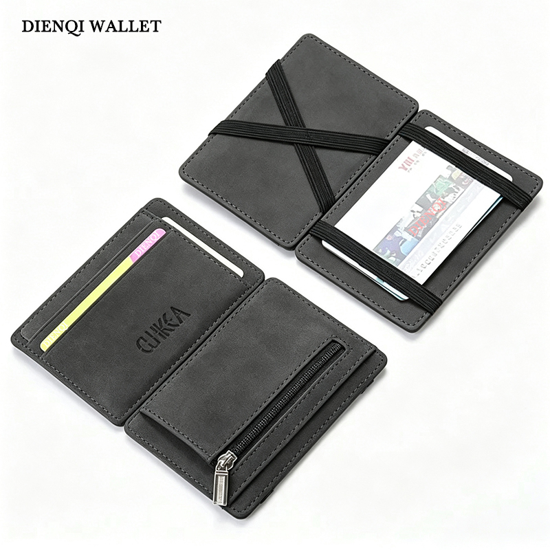 Card Holder Slim Case - PU Lederen Magic Wallet Heren Portemonnee