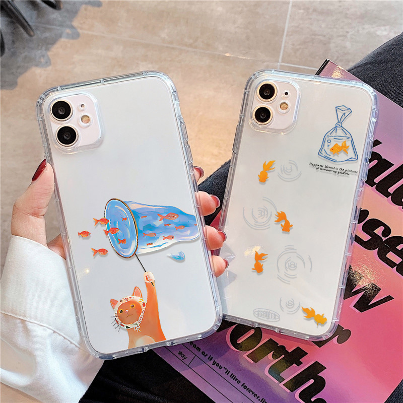 Phone Cases Iphone 12 - Mooie Vissen Clear Telefoon Case Voor