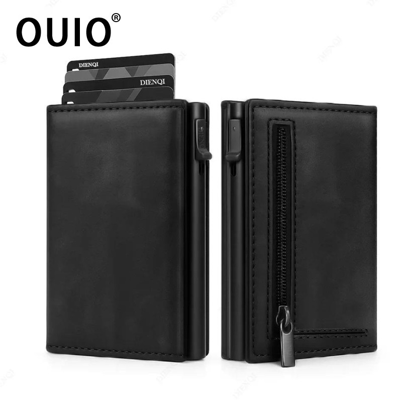 Card Holder Slim Case - OUIO Rfid Creditcardhouder Portemonnee Heren Bankkaarthouder