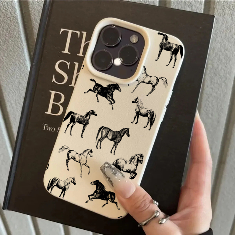 Phone Cases Horse - Realistische stijl paardenkop koe dierenpatroon telefoonhoesje