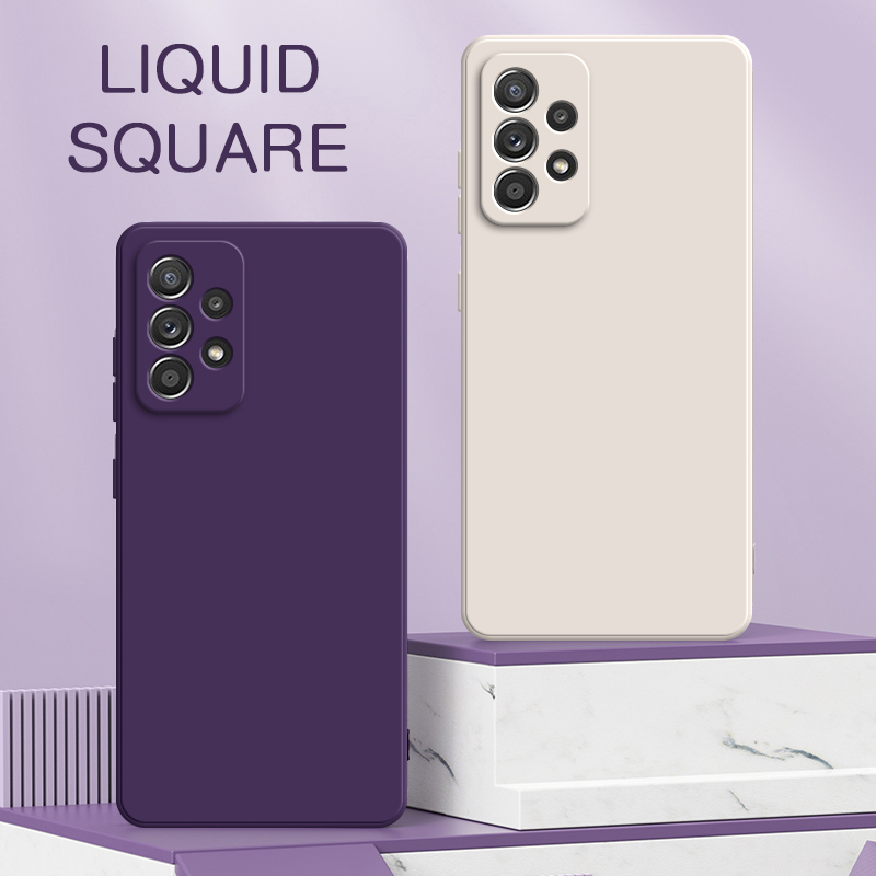 Phone Cases On Sale - Originele Vierkante Vloeibare Siliconen Gevallen voor