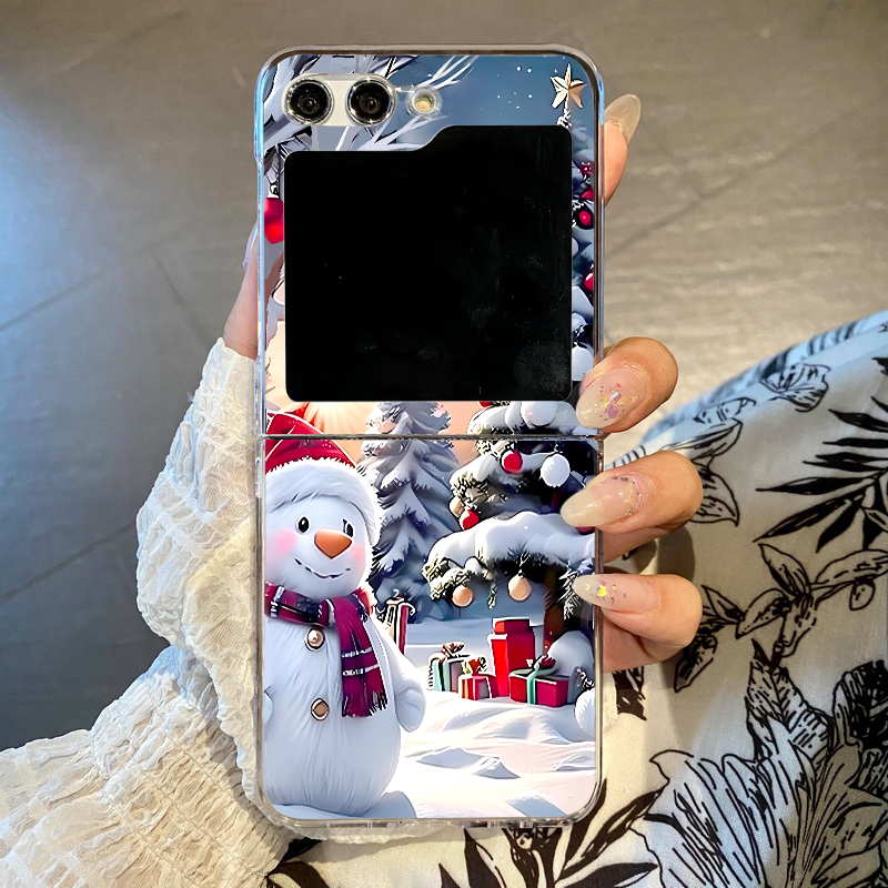 Phone Cases Clear - Kerst Sneeuwpop Elch Telefoonhoesje Voor Samsung