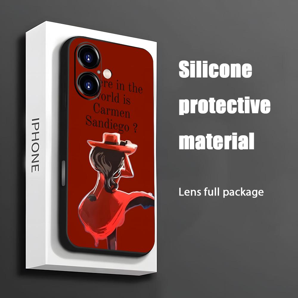 Phone Cases Iphone 12 - Hot Carmen Sandiego Cartoon Telefoon Case