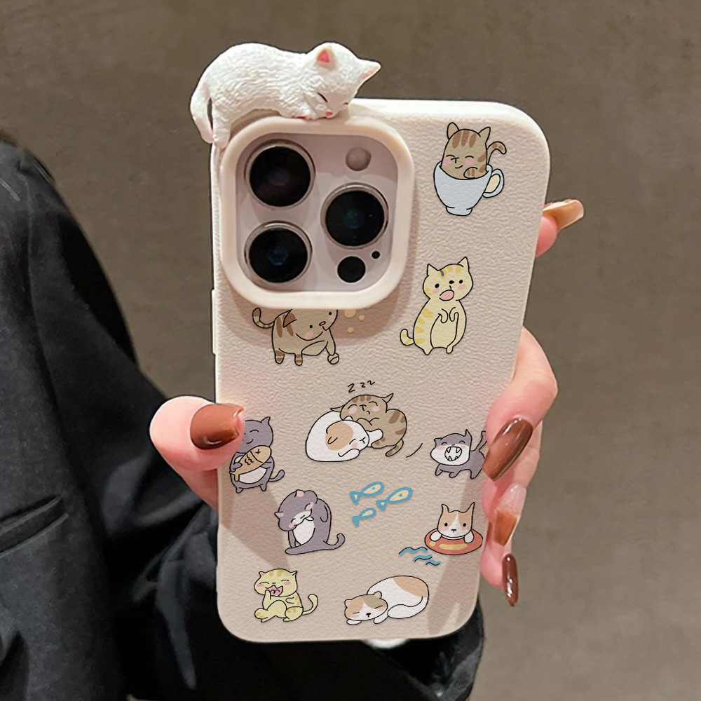 Phone Cases Cat - 3D Leuke Kat Telefoon Case Voor