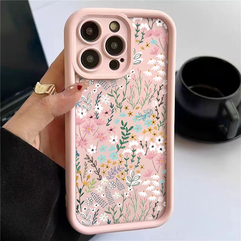 Phone Cases Xiaomi - Roze hoge bamboe bloemenpatroon iPhone hoesje