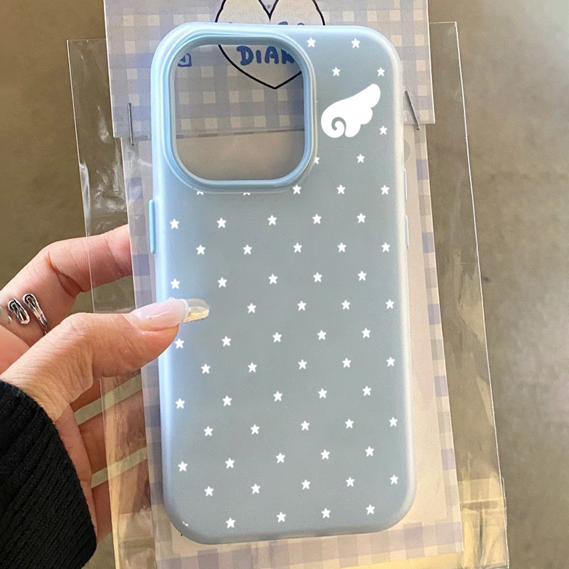 Phone Cases Korean - Koreaanse schattige esthetiek ster engelenvleugels 2-in-1