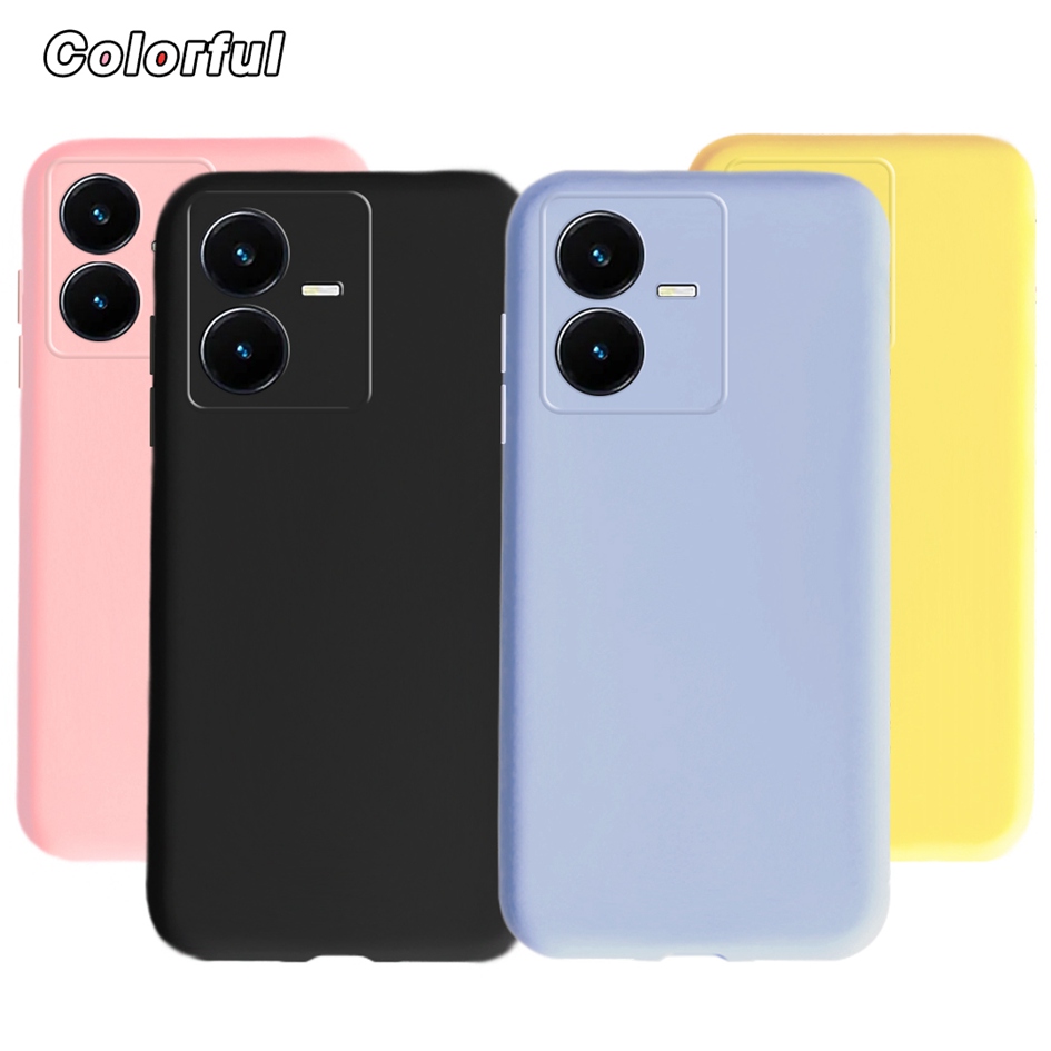 Phone Cases On Sale - Candy Kleur Case Voor Vivo Y22s