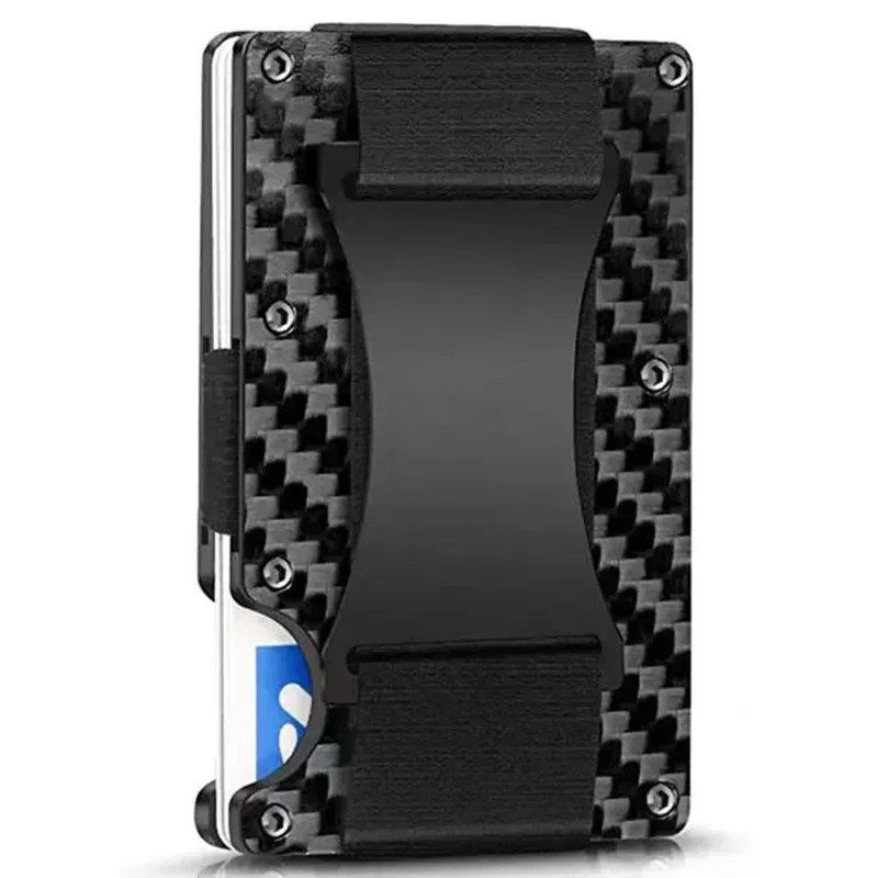 Card Holder Slim Case - Rfid Visitekaarthouder Koolstofvezel Kaarthouder Portefeuilles Mannen