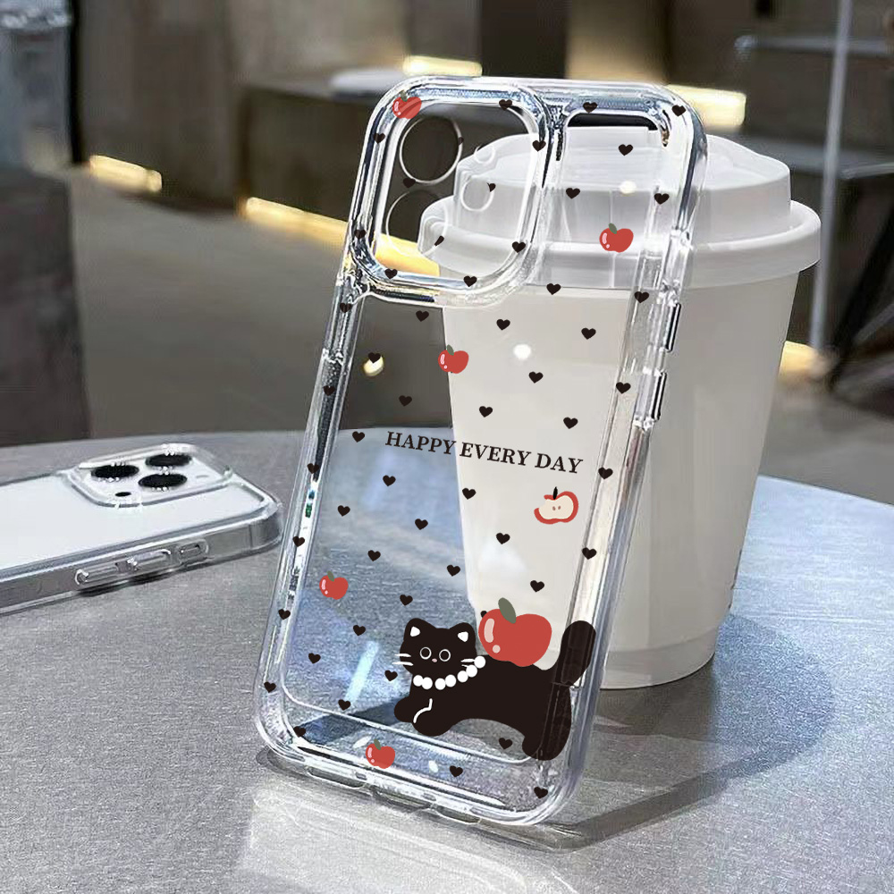 Phone Cases Cat - Schattig zwart katten telefoonhoesje voor Samsung