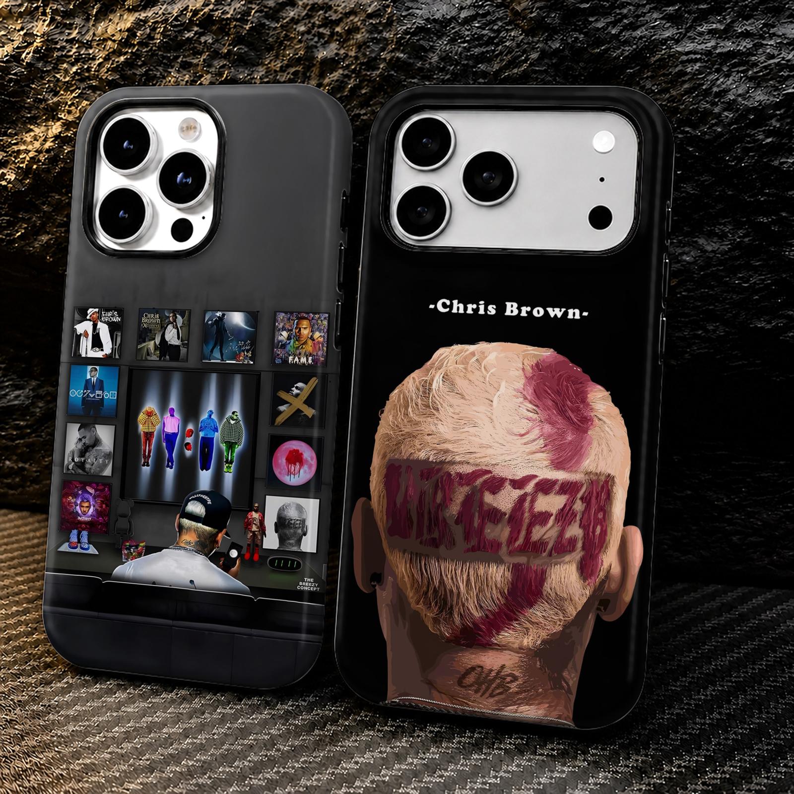 Phone Cases Iphone 12 - Rap C-Chris B-Brown Telefoonhoesje voor iPhone