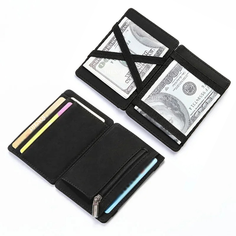 PU Lederen Magic Wallet Heren  - Card Holder Slim Case recensie en prijs