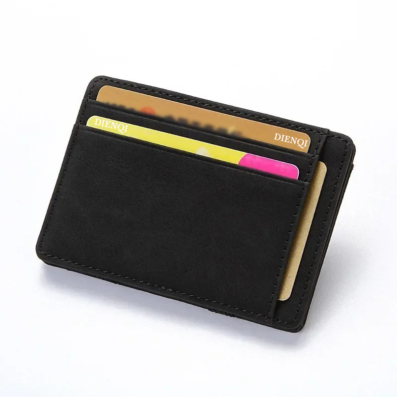 PU Lederen Magic Wallet Heren  - Card Holder Slim Case recensie en prijs