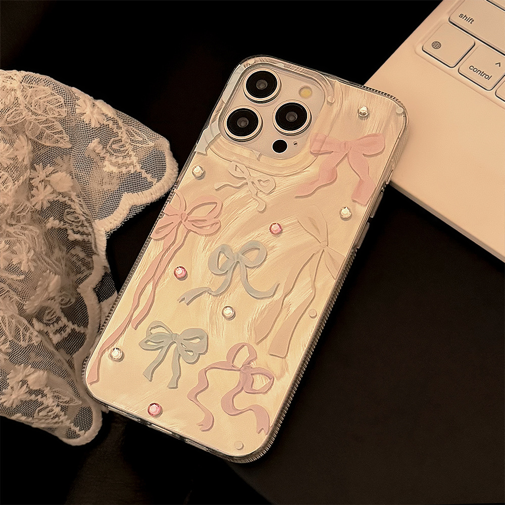 Koreaanse Kleurrijke Strik Dia - Phone Cases Korean recensie en prijs