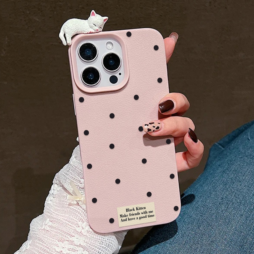 Leuke 3D Cat Dot Case Voor iPh - Phone Cases Cat recensie en prijs