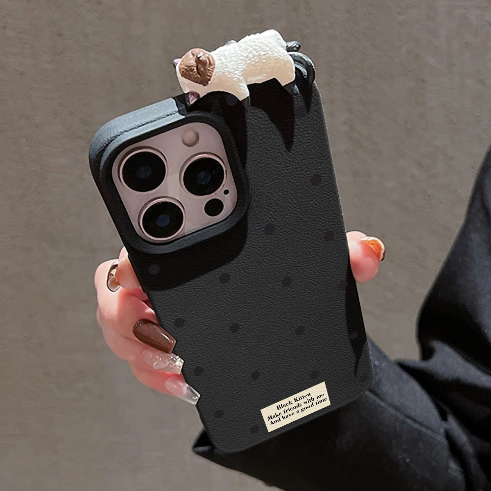 Leuke 3D Cat Dot Case Voor iPh - Phone Cases Cat recensie en prijs