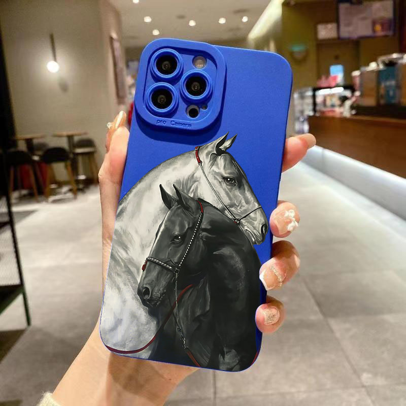 Vintage Zwart-Wit Paarden Tele - Phone Cases Horse recensie en prijs