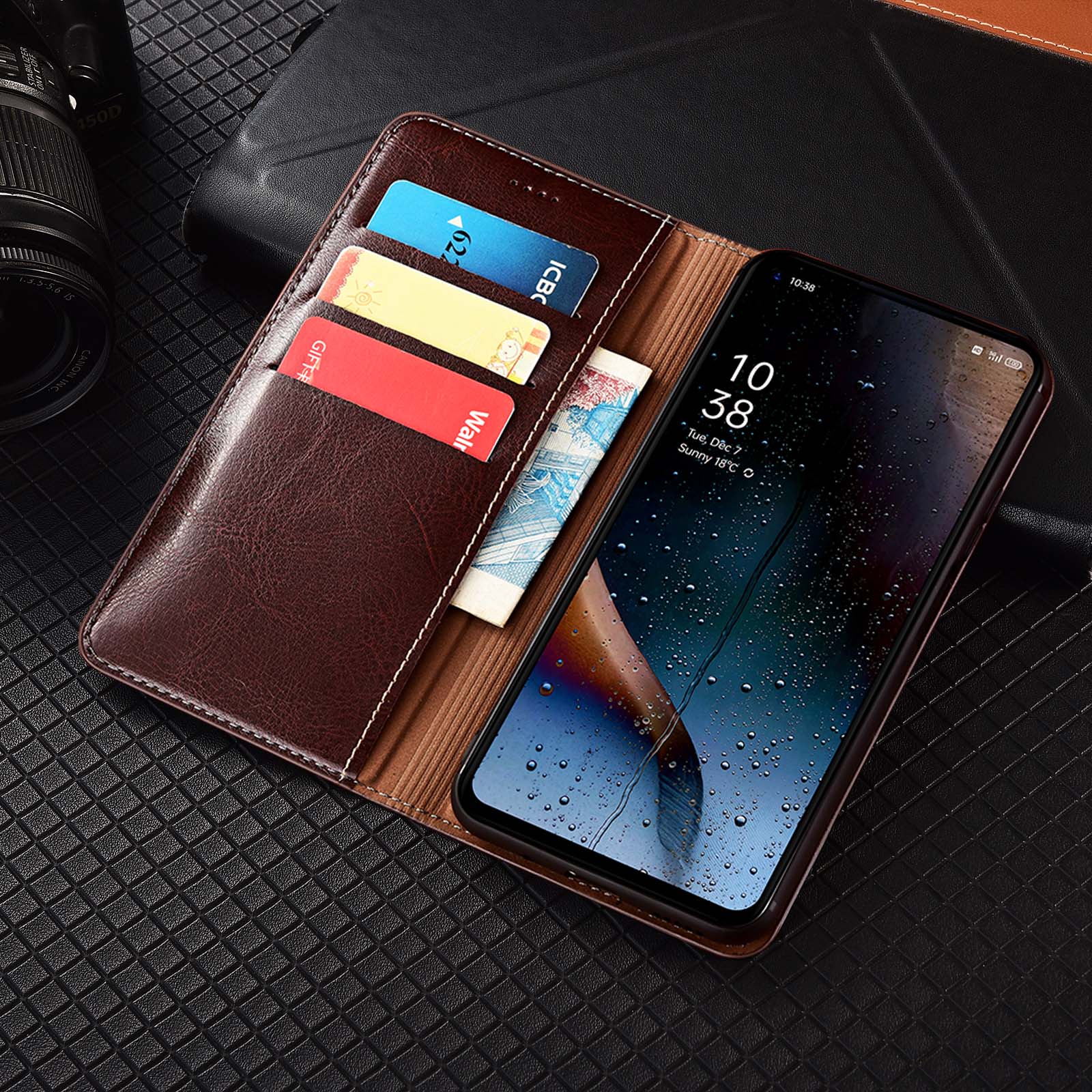 Echt lederen telefoonhoesje vo - Phone Cases Horse recensie en prijs
