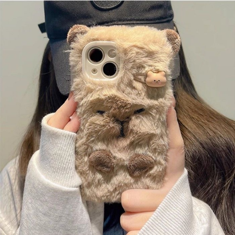 Luxe Capybara Pluizig Bont Tel - Phone Cases 13 recensie en prijs