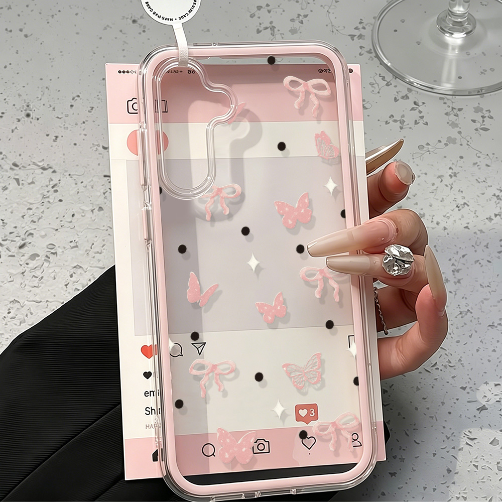 Schattig roze strik zachte tel - Phone Cases Quality recensie en prijs