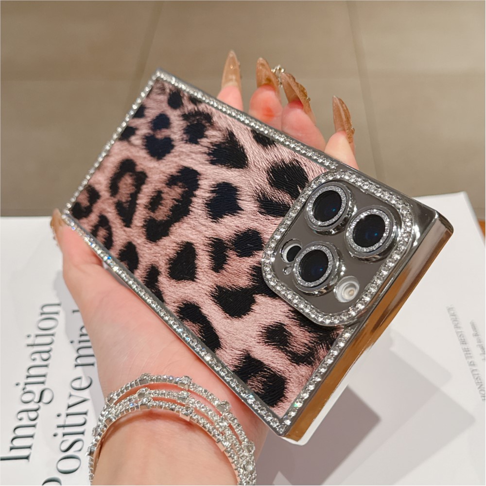 Luxe Diamant Luipaard Print Pa - Luxury Plating Case recensie en prijs