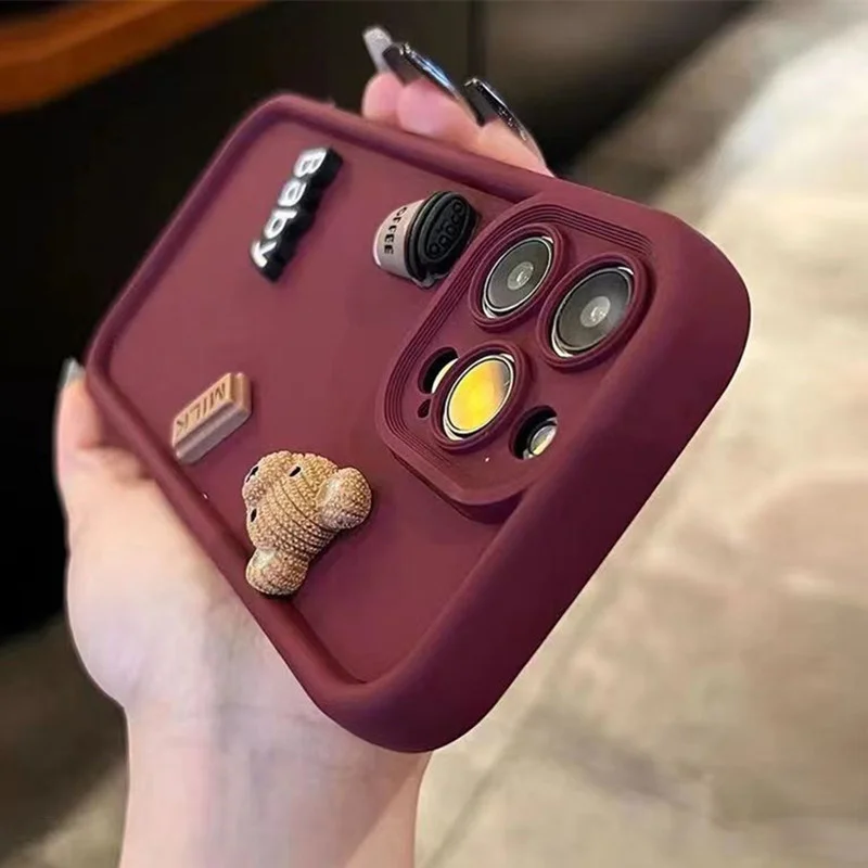 Leuke 3D Cartoon Beer Koffie C - Phone Cases Junk recensie en prijs