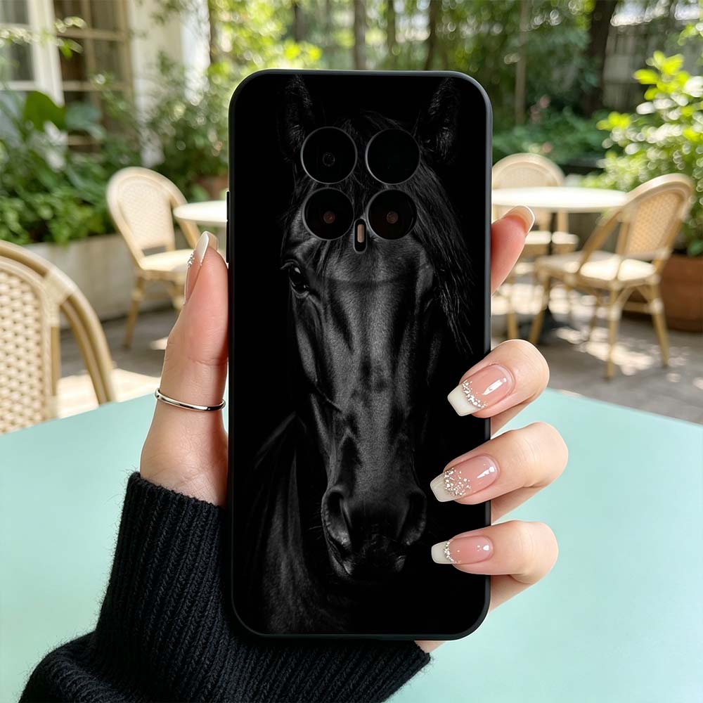 Zwart paardenpatroon voor Huaw - Phone Cases Horse recensie en prijs
