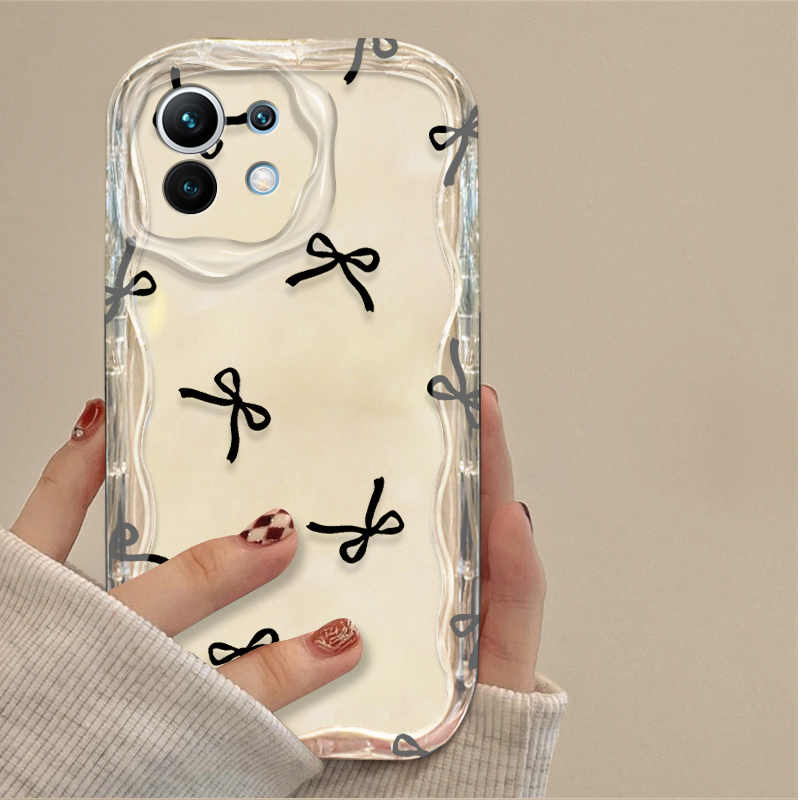 Zwarte strik hartvormige hoes  - Phone Cases Xiaomi recensie en prijs