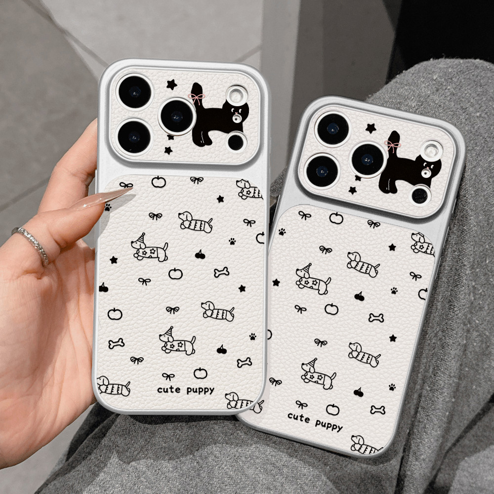 Schattig puppy lederen telefoo - Phone Cases Quality recensie en prijs