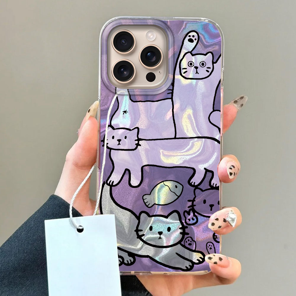 Paarse lijn kattenvis watertex - Phone Cases Cat recensie en prijs