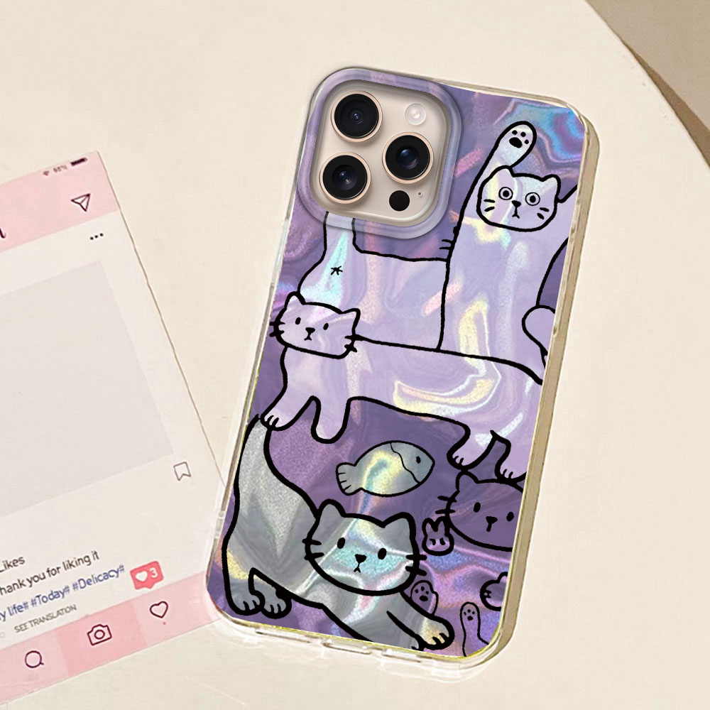 Paarse lijn kattenvis watertex - Phone Cases Cat recensie en prijs