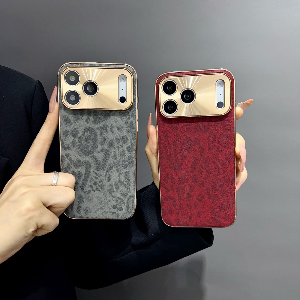 Luxe matte PU leoprint telefoo - Luxury Plating Case recensie en prijs