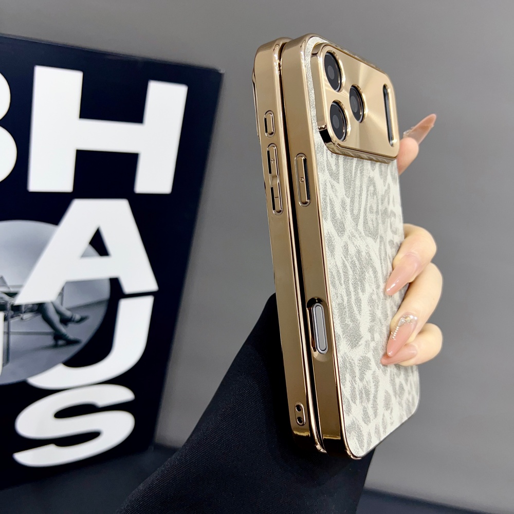 Luxe matte PU leoprint telefoo - Luxury Plating Case recensie en prijs