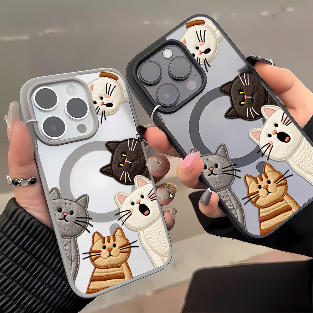 Schattig nep-borduurwerk katte - Phone Cases Iphone 12 recensie en prijs