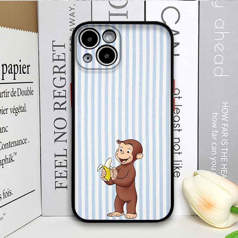 Cartoon gestreepte aap met kat - Phone Cases Iphone 12 recensie en prijs